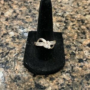 Sterling Silver and Cubic Zirconia Promise Ring